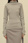 BASERANGE 24 Autumn/Winter Hanifa Hoodie Portugal BAS-TOHH-RC-WI24-HH Mixed Grey